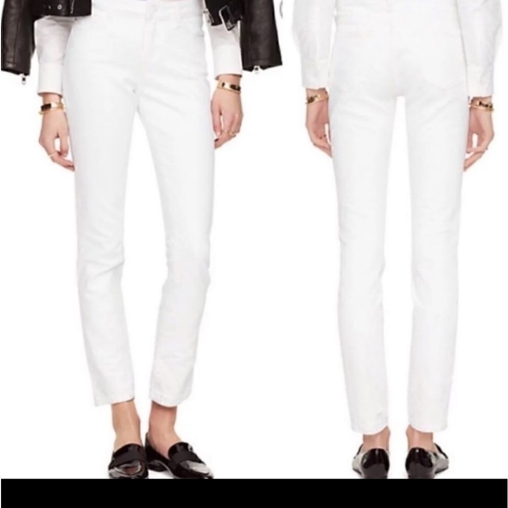 Kate Spade Skinny Broome Street Jeans white 27